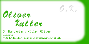 oliver kuller business card