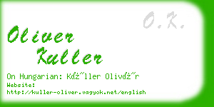 oliver kuller business card